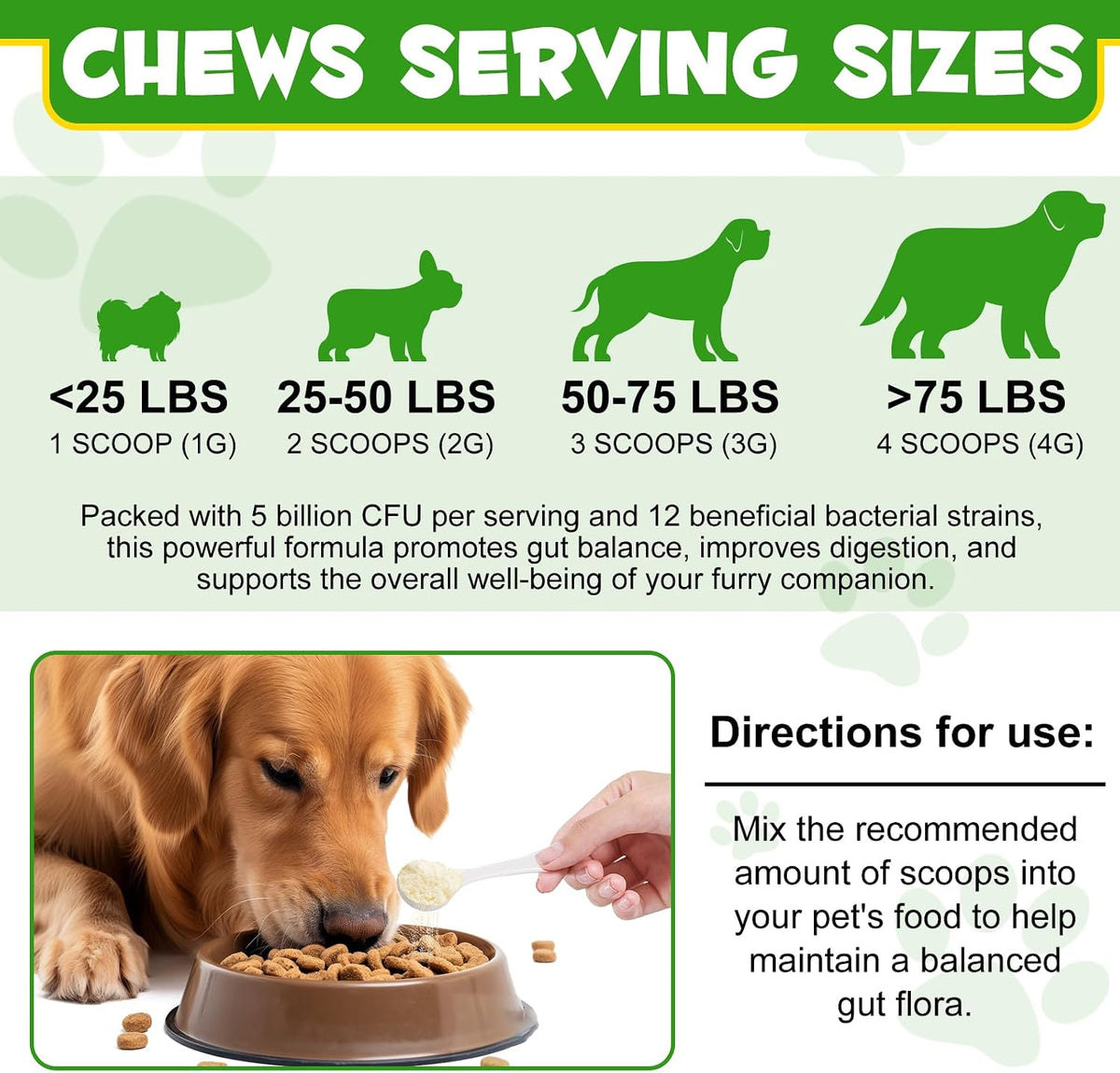 ALIVO Probiotics Powder for Dogs - Pre & Probiotic Digestive Supplement - görsel 6