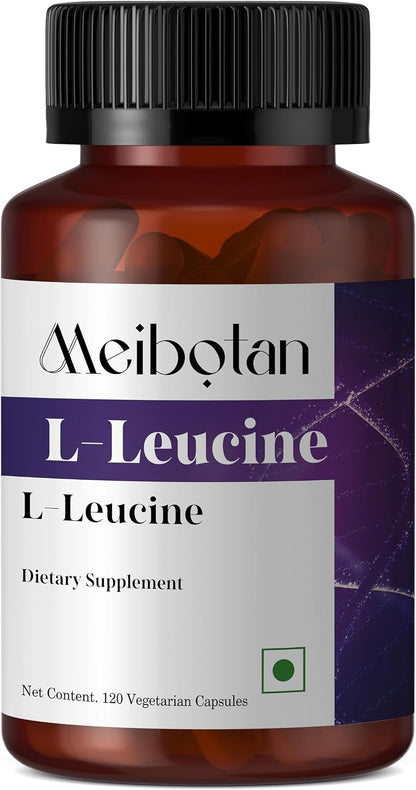 100% Pure L-Leucine 2000mg – Non-GMO, Vegan – 120 Vegetarian Capsules