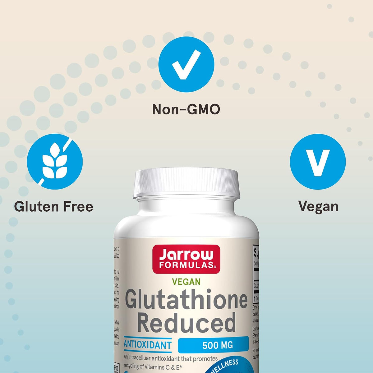 Jarrow Formulae Glutathione Reduced 500 mg – 60 Veggie Capsules - görsel 5