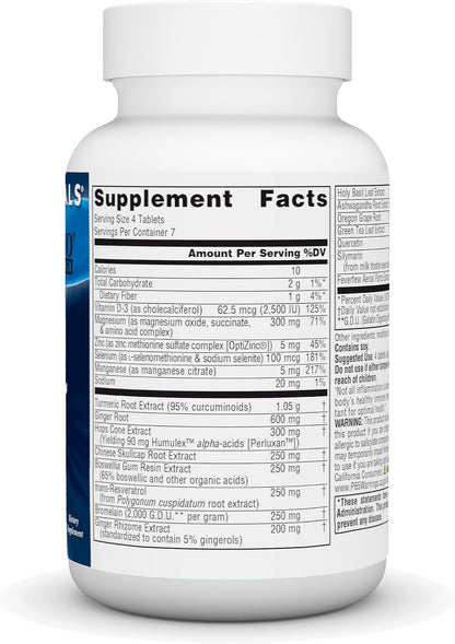 Source Naturals Inflama-Rest - Herbal & Mineral Blend with Turmeric, Boswellia, Ginger, Quercetin - Supports Relaxation and Mobility - 30 Tablets