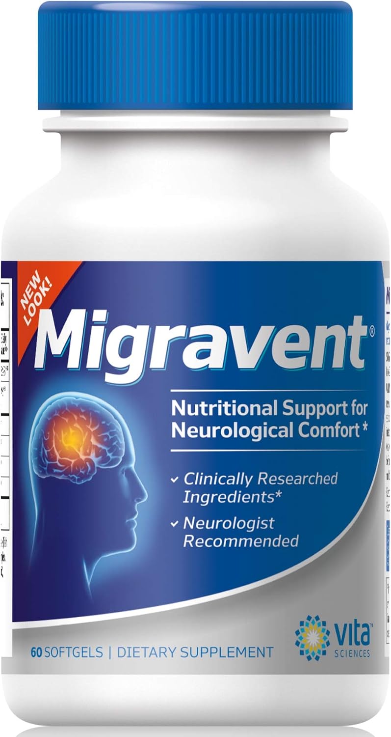 Vita Sciences Migravent – Advanced Nutritional Formula with Magnesium, CoQ10, Vitamin B2, and Butterbur – 60 Capsules - görsel 1