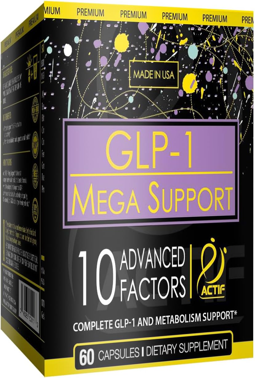 ACTIF GLP-1 Mega Support with 10 Advanced Weight Factors and Probiotics - 60 Capsules - görsel 5