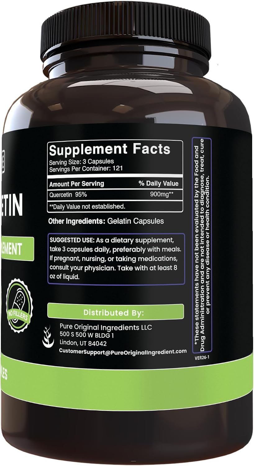 Pure Original Ingredients Quercetin (365 Capsules) - görsel 2