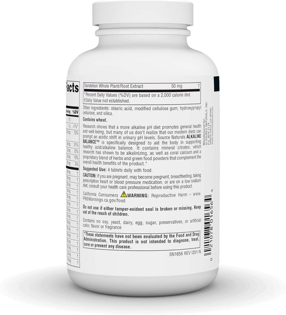 Source Naturals Alkaline Balance – pH Support Food Supplement, 120 Tablets - görsel 4