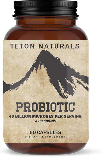 Teton Naturals TN-PROBIOTIC-60 Natural Wellness Capsules
