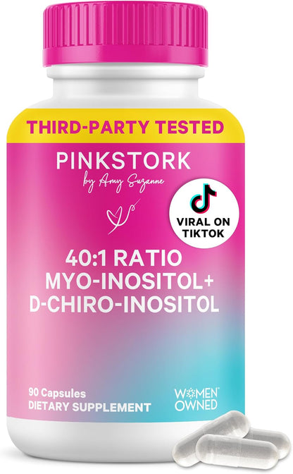 Pink Stork Myo-Inositol and D-Chiro Inositol – Mood Support: May help maintain a positive mood by influencing – Image 10