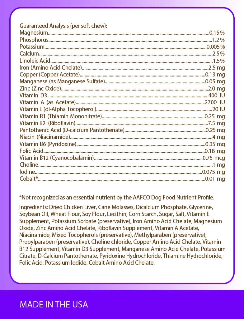 Healthy Breeds Labradoodle Multivitamin Soft Chew for Dogs 180 Count - görsel 2