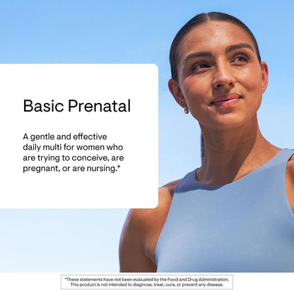 THORNE Basic Prenatal – Active Folate & Choline Antenatal Supplement for Pregnant and Nursing Women