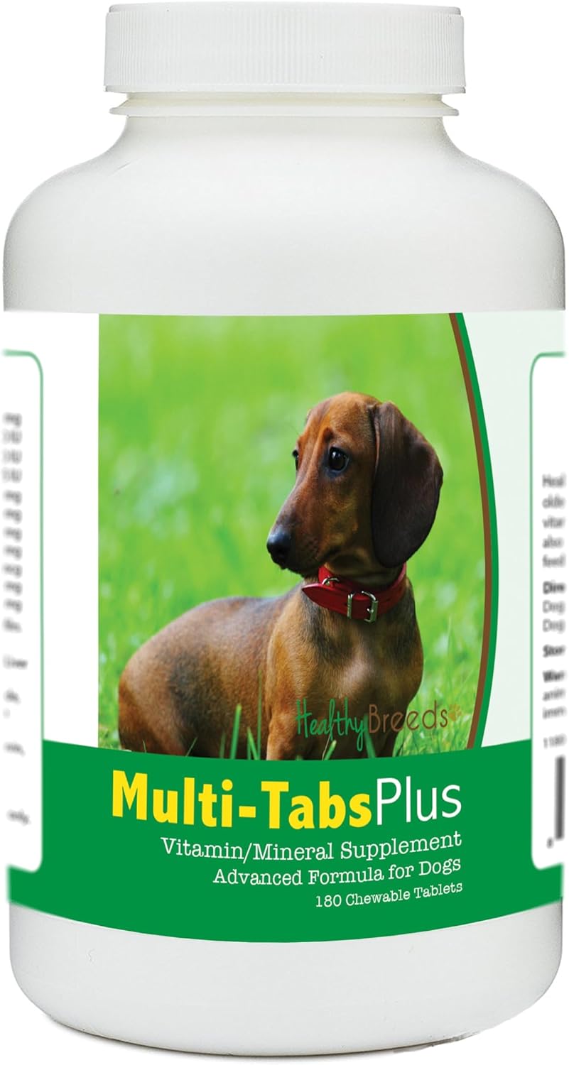 Healthy Breeds Dachshund Multi-Tabs Plus Chewable Tablets 180 Count - görsel 1