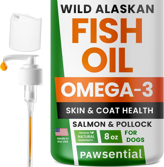 Omega-3 Fish Oil for Dogs and Cats – Wild Alaskan Salmon Oil Supplement