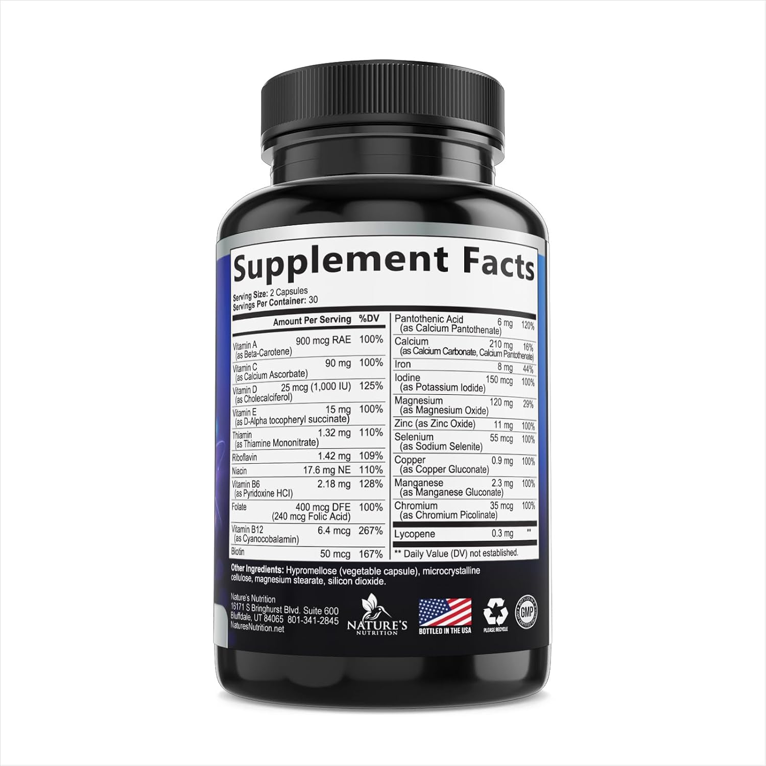 Nature's Nutrition Men's Multivitamin, Once Daily, 60 Capsules - görsel 9