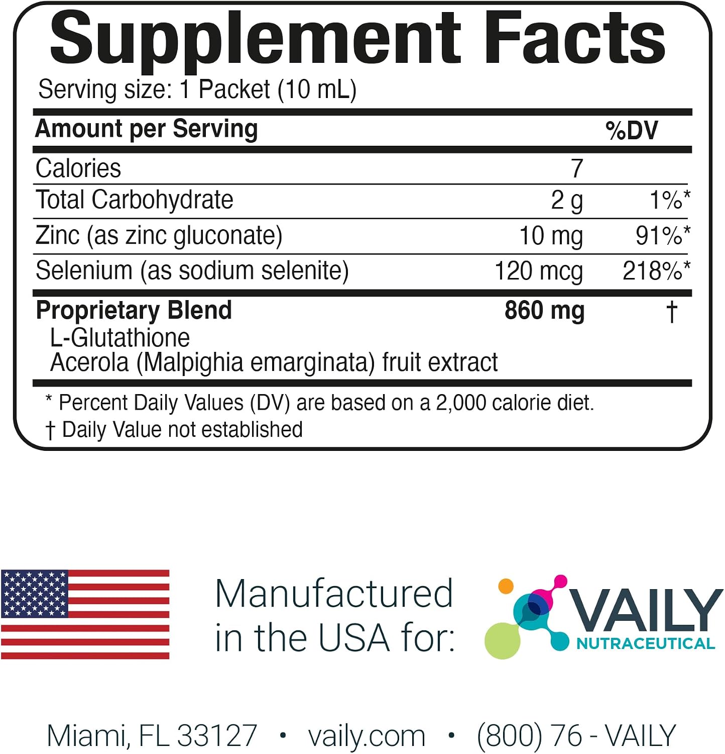 Vaily Immune Support Food Supplement – Liquid Glutathione with Acerola Vitamin C, Zinc & Selenium – 30 Single-Dose Vials - görsel 4