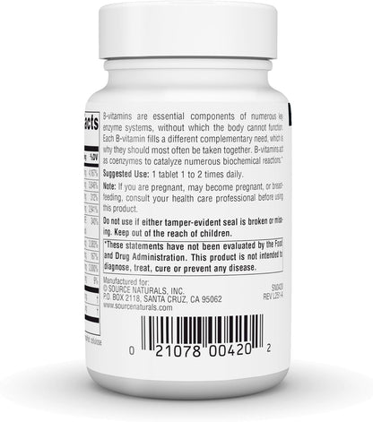Source Naturals B-50 Complex, 50 mg - 50 Tablets