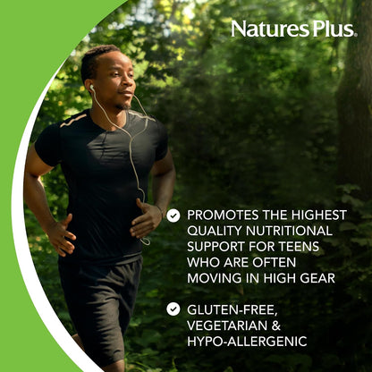 NaturesPlus Source of Life Adult's Chewable Multivitamin, Apple Cinnamon - 90 Wafers
