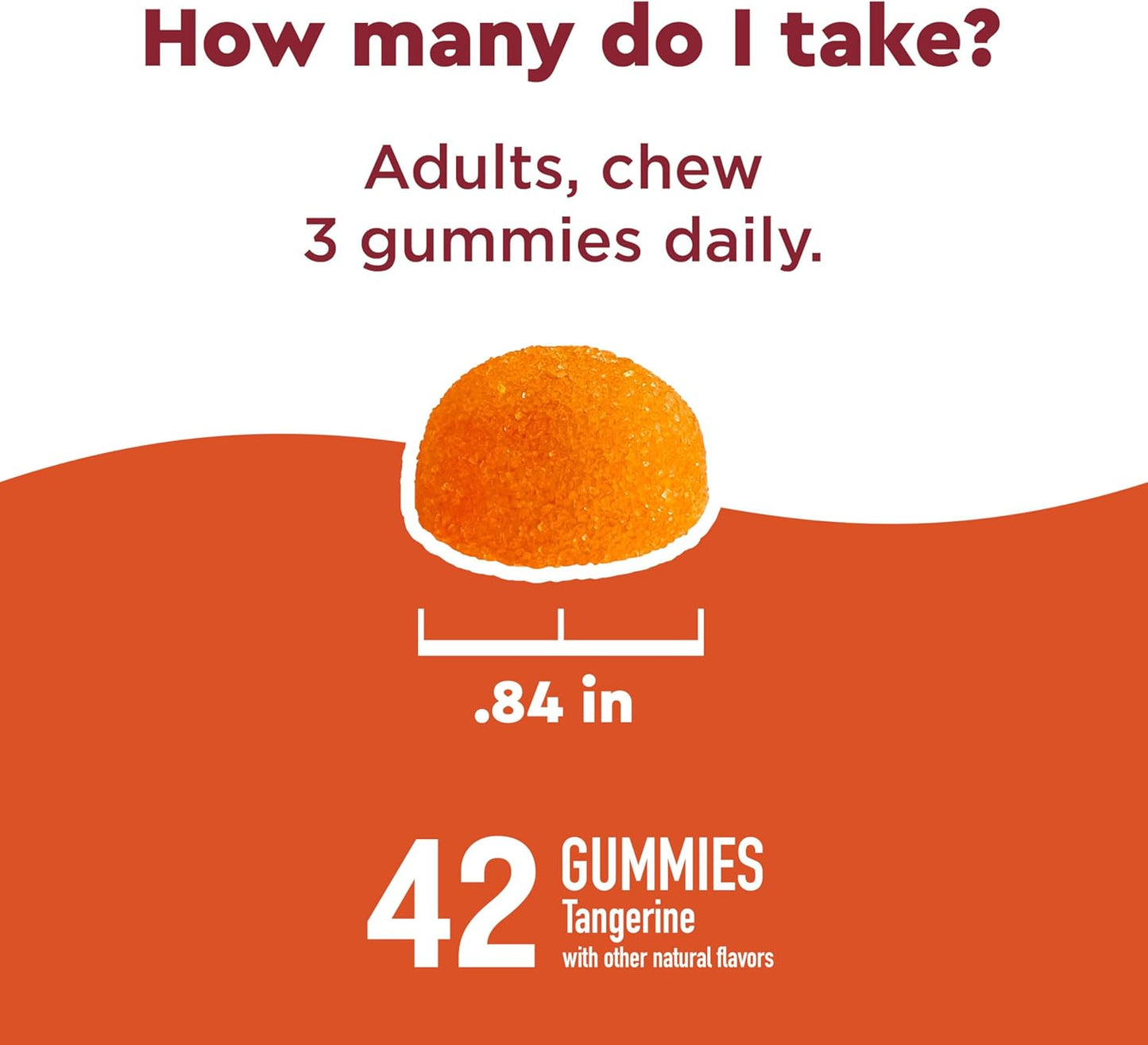 Nature Made Wellblends ImmuneMAX Gummies, Vitamin C, Zinc, and Vitamin D3, Immune Support Supplement, 42 Tangerine Flavour Gummies - görsel 5