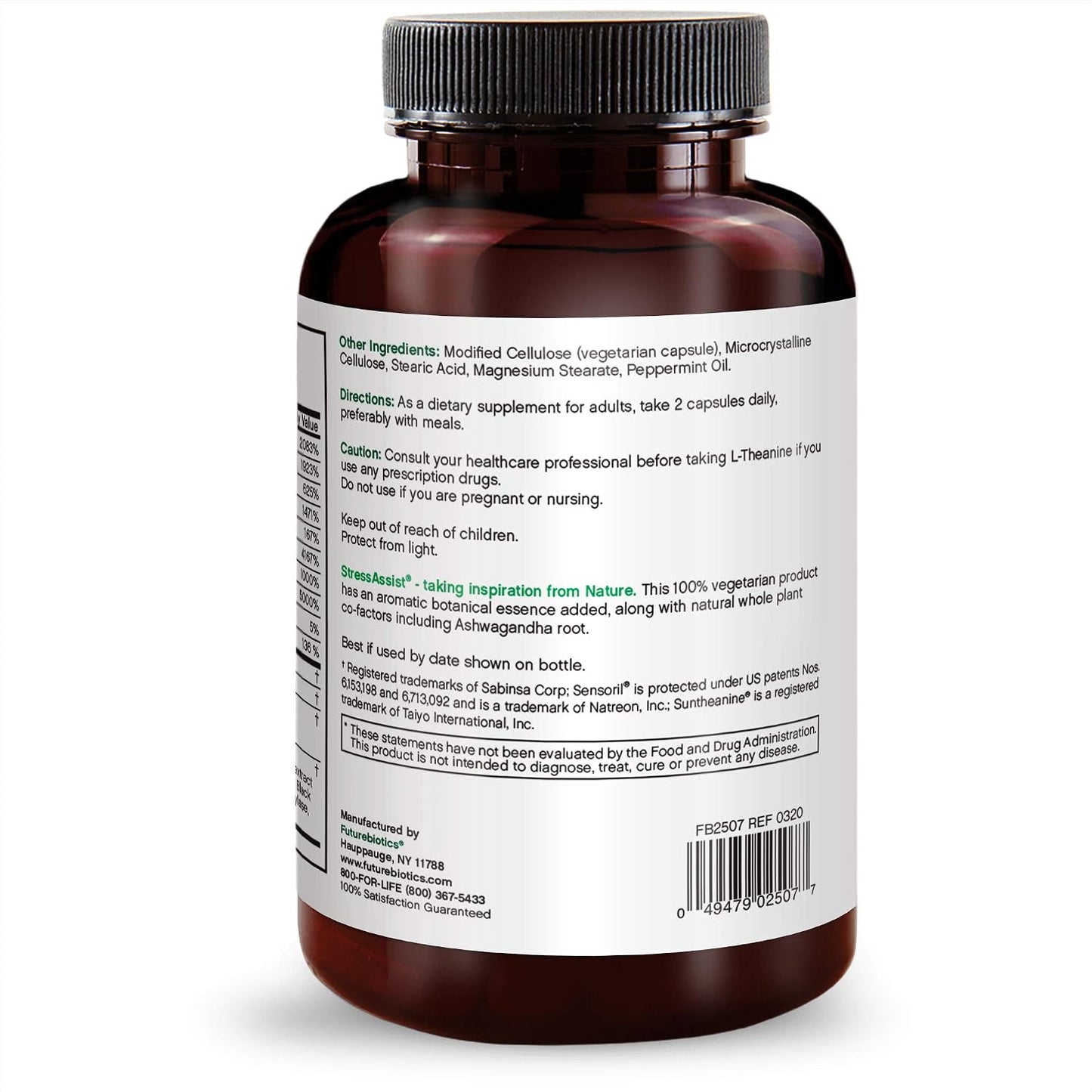 Futurebiotics StressAssist 60 Vegetarian Capsules - görsel 6