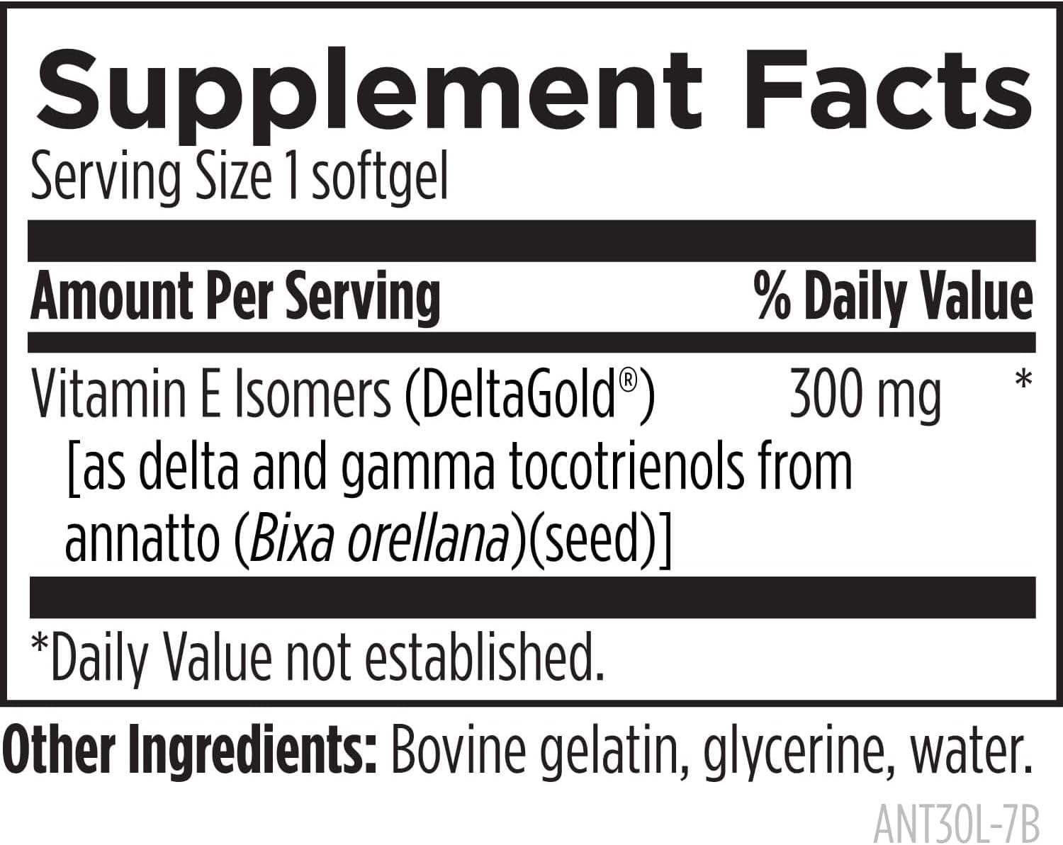Designs for Health Annatto-E 300mg Tocotrienols Vitamin E - Delta + Gamma Tocotrienols to Support Heart Health, Eye Health, Healthy Ageing - DeltaGold Antioxidants Supplement (60 Vitamin E Softgels) - görsel 2
