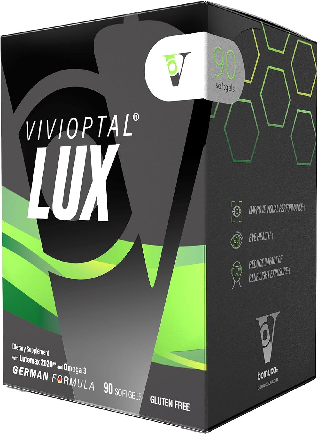 Vivioptal Lux Multivitamin & Multimineral with Lutemax 2020, Omega-3, and Zinc - 90 Softgels - görsel 1