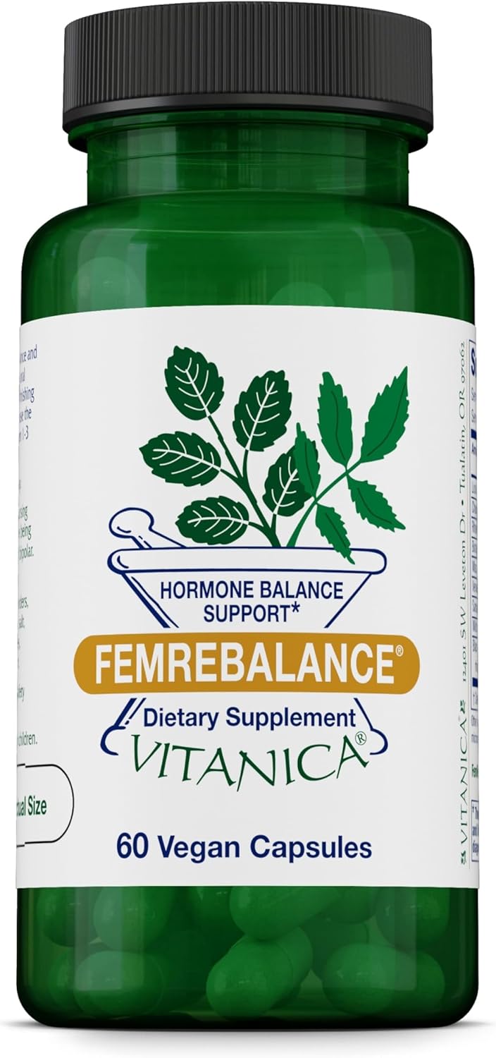 Vitanica FemRebalance – Hormone Balance Support with Borage Oil & Maca Root - görsel 1