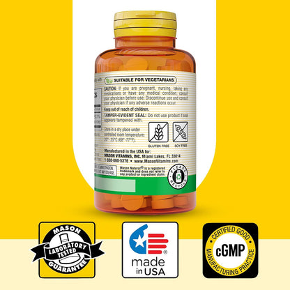 MASON NATURAL Vitamin B1 Thiamine 250 mg, Support Energy, 100 Day Supply | 250 mg high-potency thiamine to support energy production, normal metabolism & nervous system function