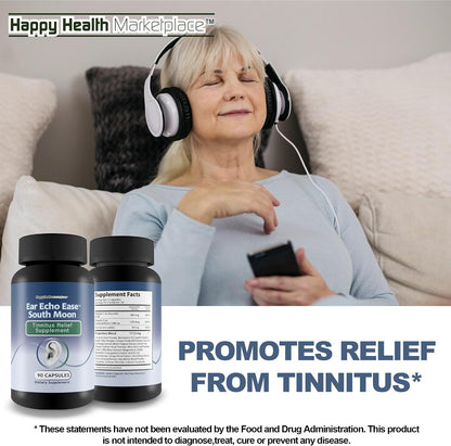 Ear Echo Ease Tinnitus Relief Supplement - Support for Ringing Ears and Ear Health