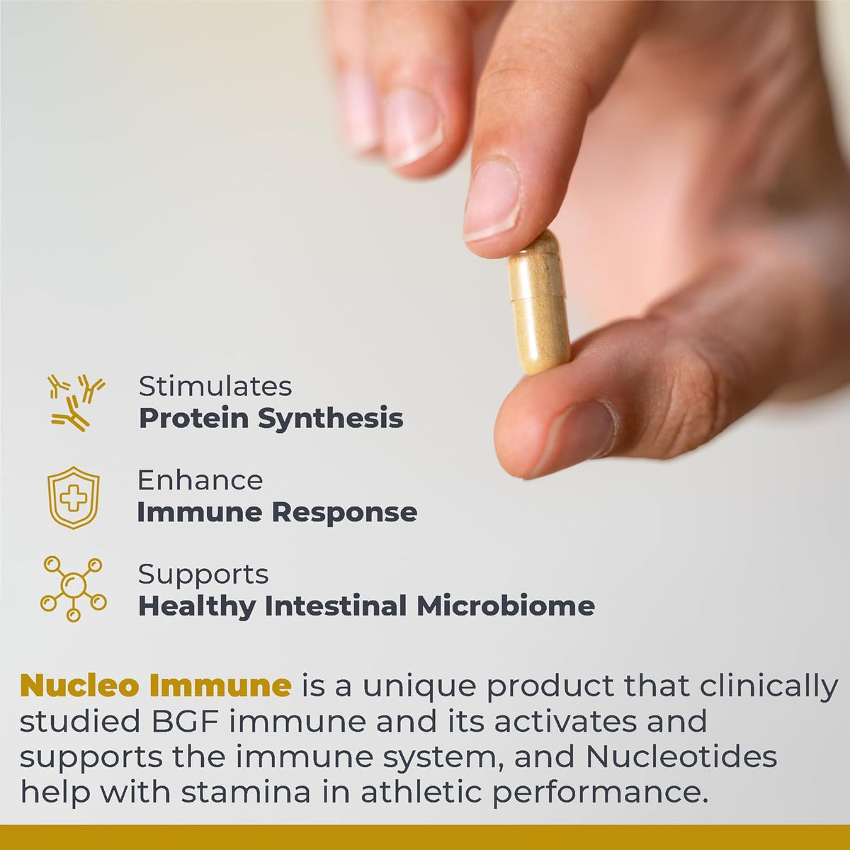 Premier Research Labs Nucleo Immune – Beta Glucan, Turmeric, Reishi & Prickly Pear Food Supplement – 90 Capsules - görsel 4
