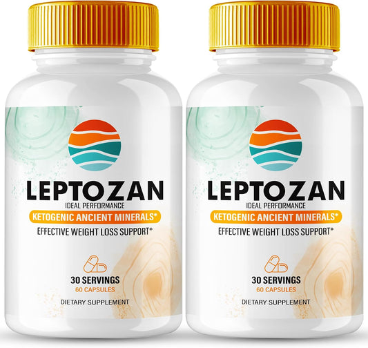IDEAL PERFORMANCE Leptozan Capsules – Official Food Supplement for Body and Fitness Goals, All Natural Formula (2 Pack)