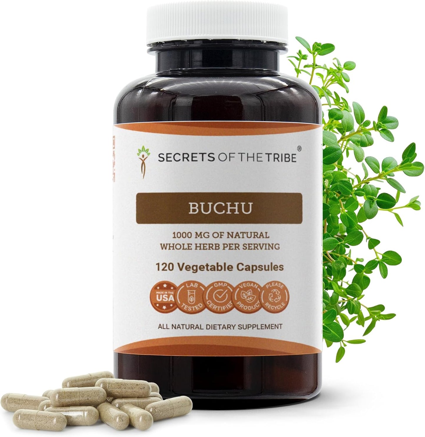 Secrets of the Tribe Buchu 1000mg, 60 Capsules - görsel 6