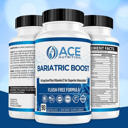 Bariatric Boost One-A-Day Multivitamin – 90-Day Supply with 45mg Iron