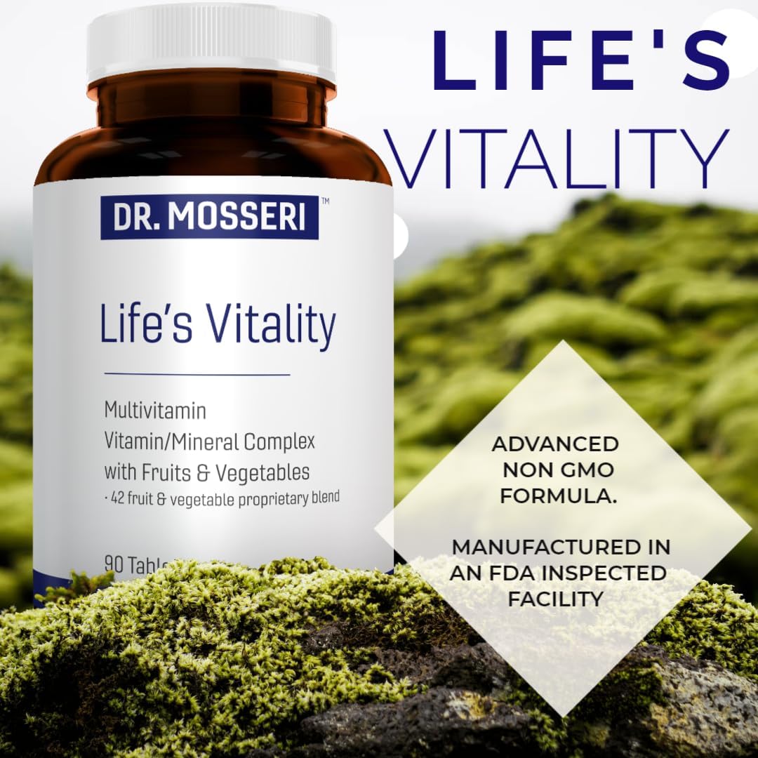 Life's Vitality Vegan Multivitamin – Non-GMO with 42 Fruits & Vegetables and Vitamin D, 90 Tablets - görsel 4
