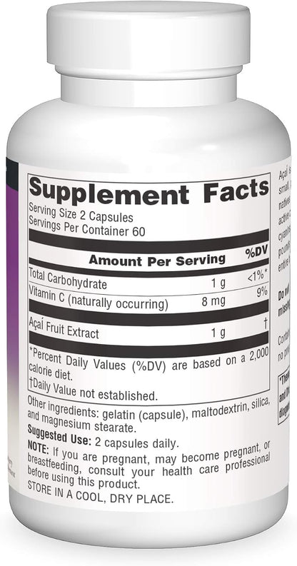 Source Naturals Acai Extract 500 mg, 120 Capsules