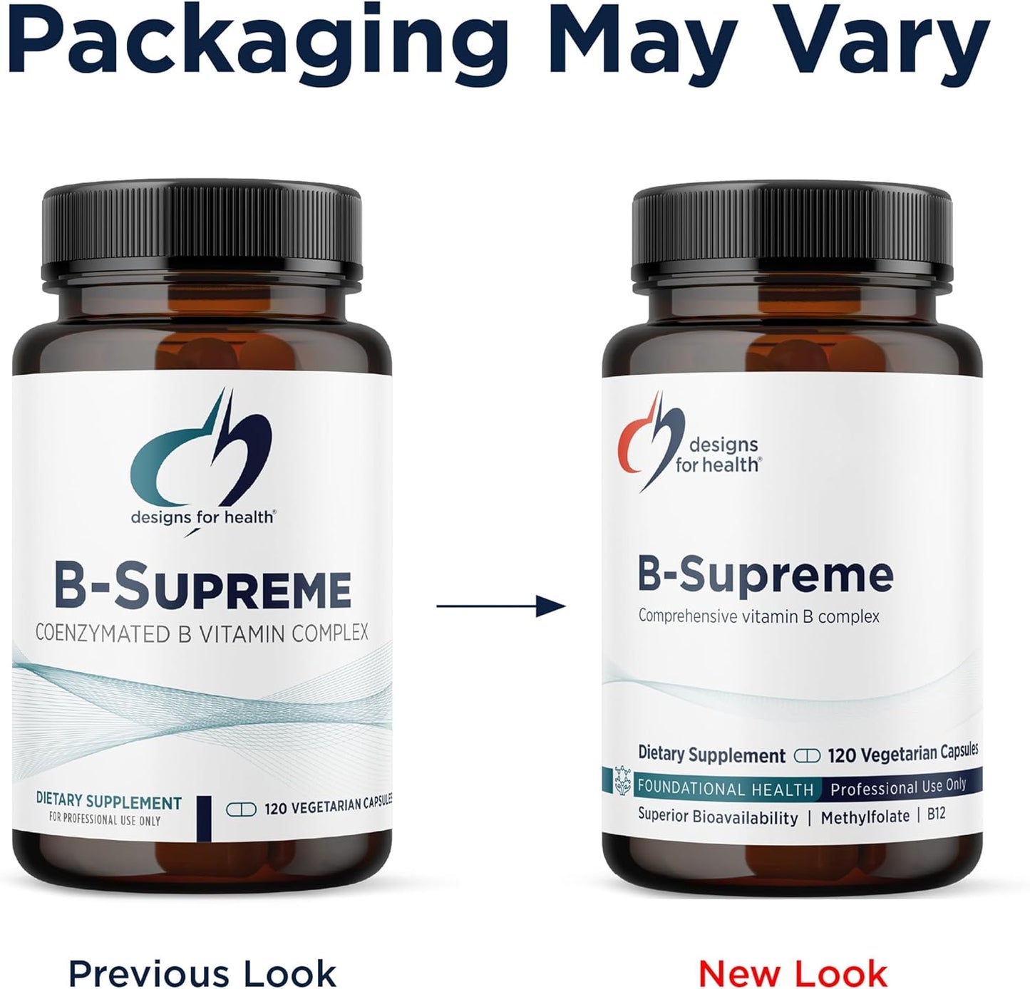Designs for Health Methylated B Complex - 120 Capsules - görsel 4