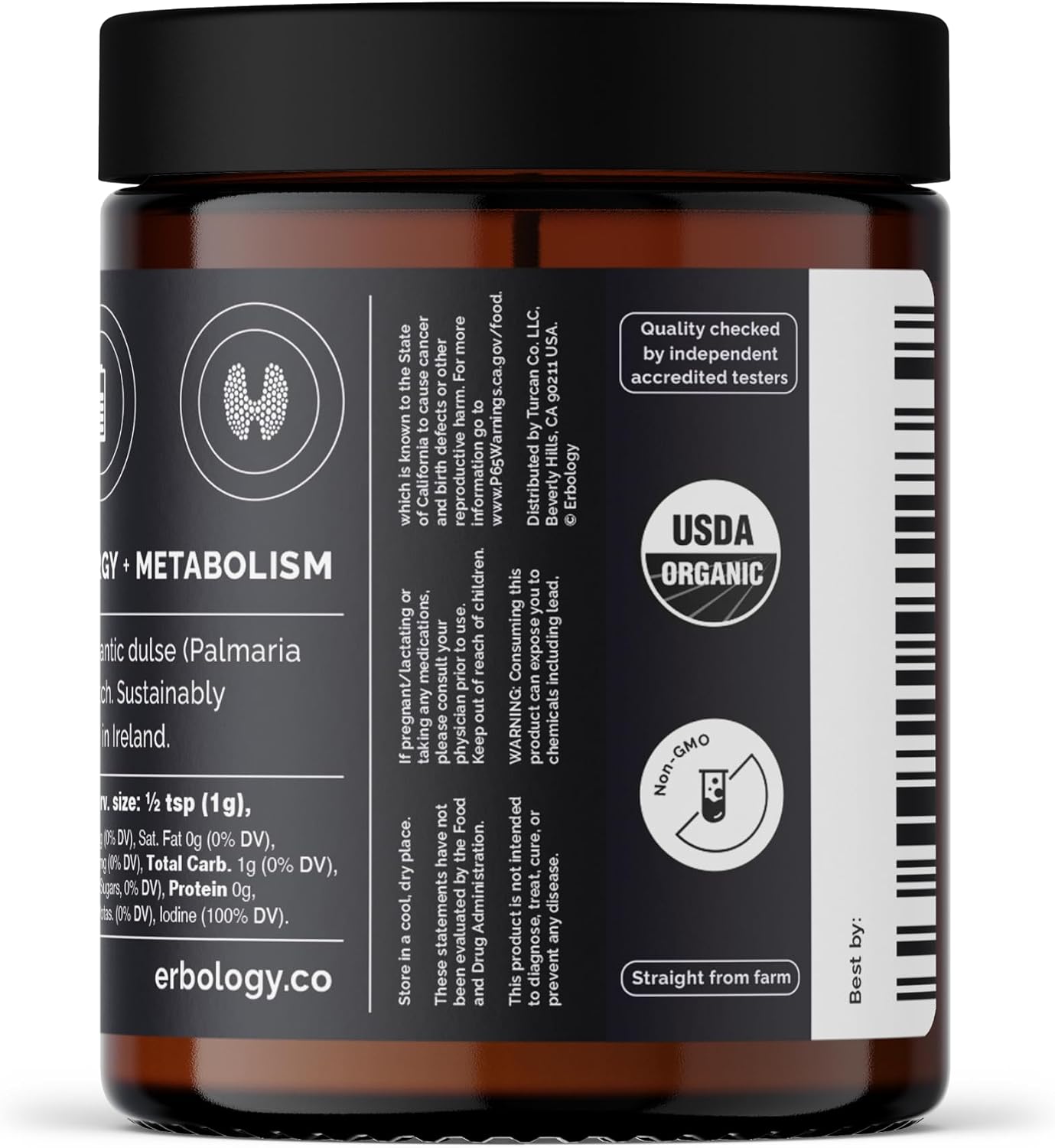 Erbology Organic Atlantic Dulse Powder (90 g, 90 Servings) - görsel 9