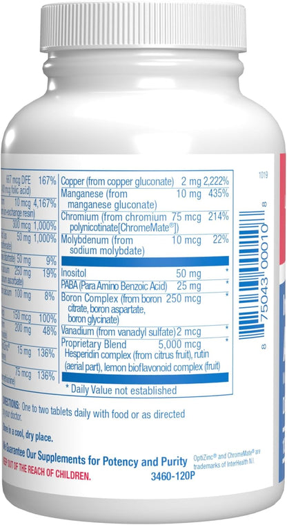 Iron-Free Daily Multivitamin for Men and Women, 120 Tablets