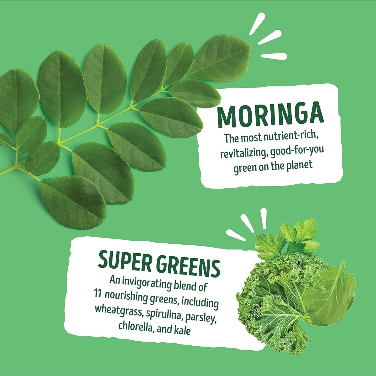 Kuli Kuli Super Energy Gummies - Caffeine-Free Natural Energy Booster with Moringa & Super Greens (60 Gummies) - görsel 7
