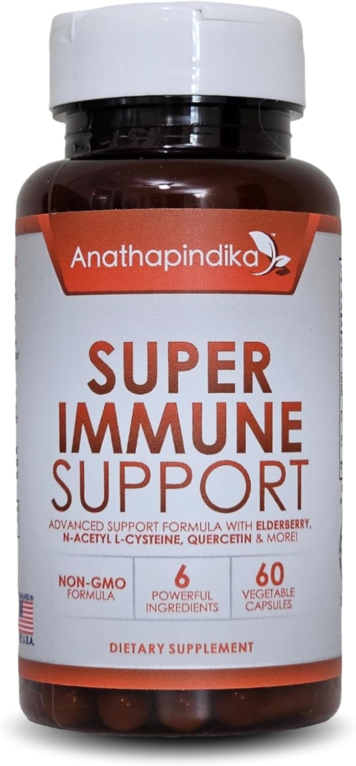Super Immune Support, 6-in-1 Immune Supplement - NAC, Quercetin, Elderberry, Chlorella, Chaga & Bromelain - görsel 1