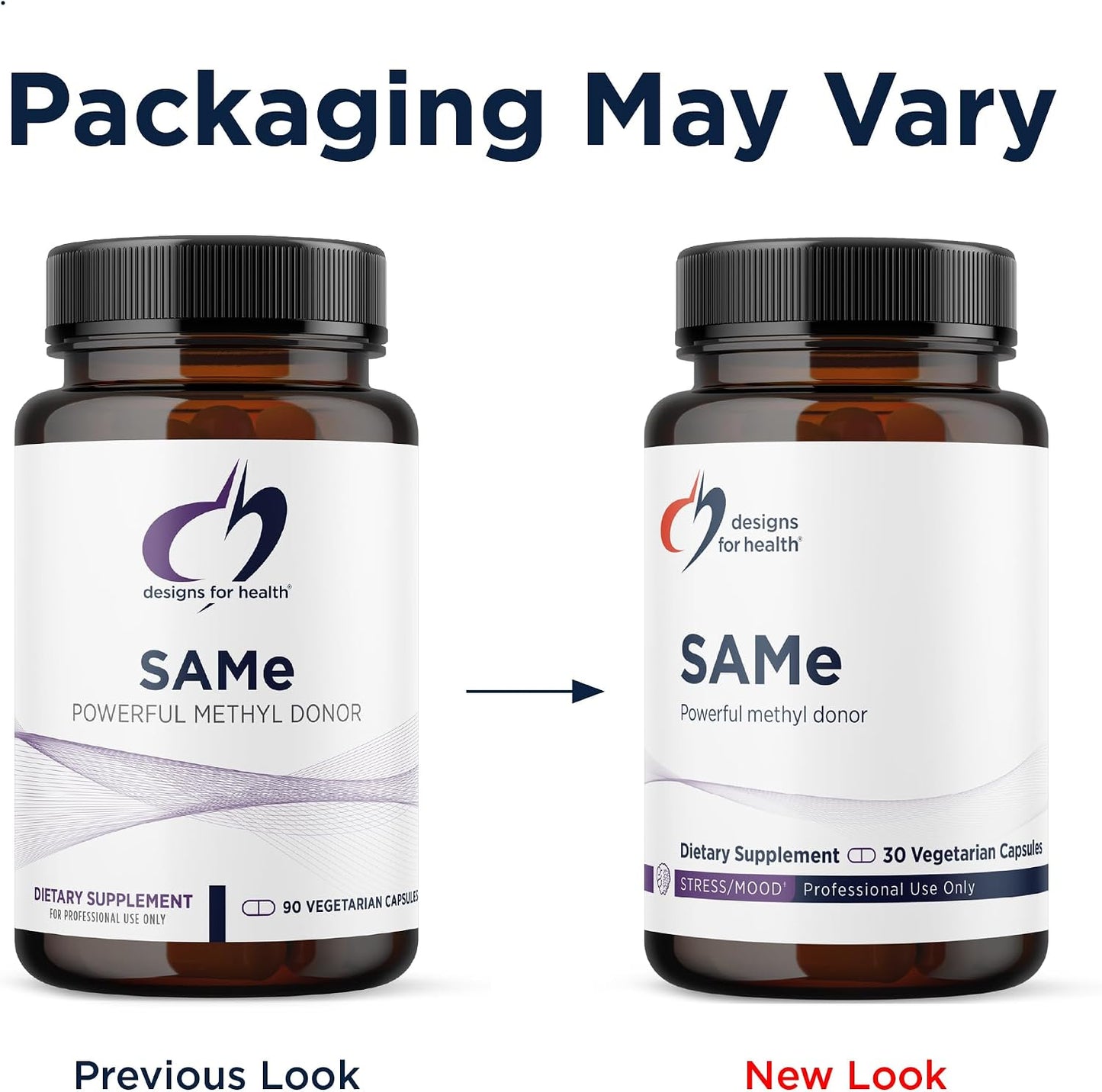 Designs for Health SAMe Capsules with B6, B12 + 5-MTHF - 200mg S-Adenosylmethionine Supplement - Non-GMO, Gluten-Free (30 Capsules) - görsel 4