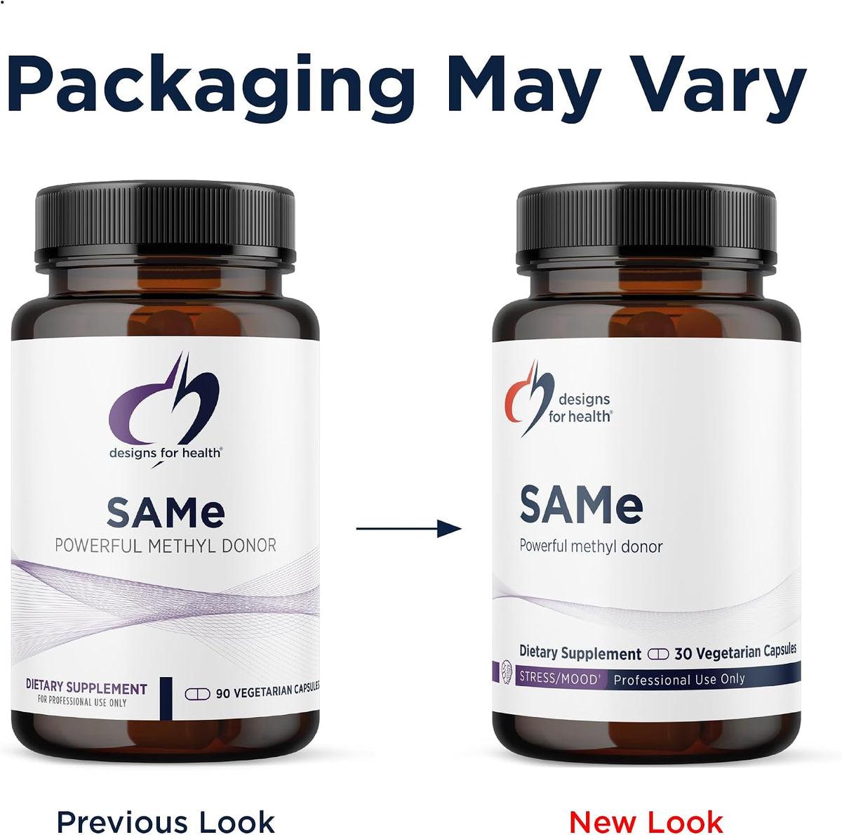 Designs for Health SAMe Capsules with B6, B12 + 5-MTHF - 200mg S-Adenosylmethionine Supplement - Non-GMO, Gluten-Free (30 Capsules) - görsel 4