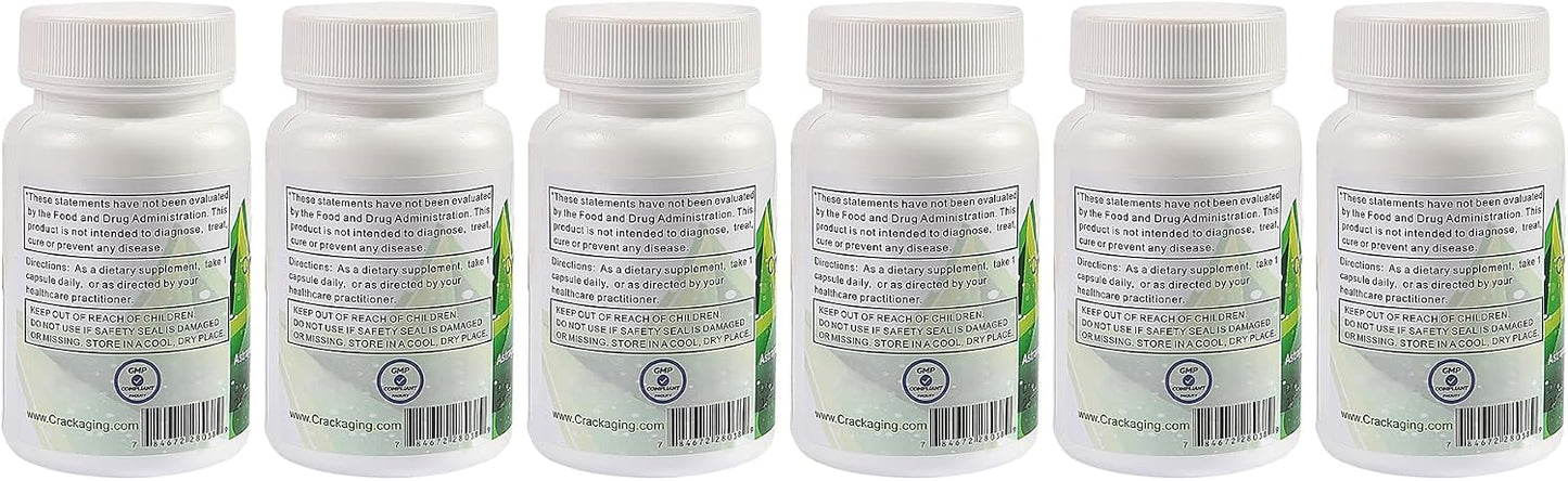 Crackaging Super-Absorption Cycloastragenol 98% 25mg - 180 Capsules (6 Bottles) - görsel 3