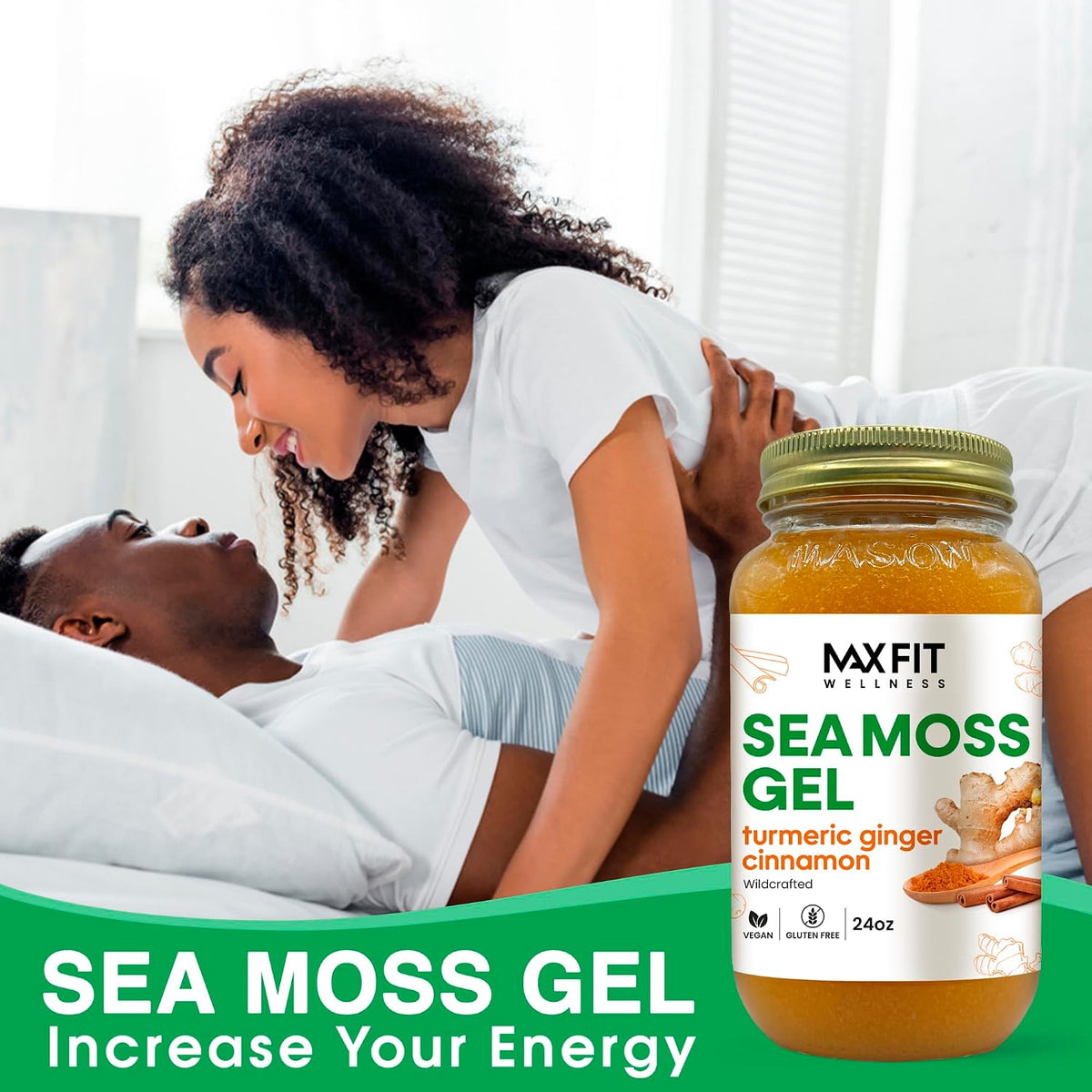 Sea Moss Gel Raw (12 Flavours) 680g Wildcrafted Gold Sea Moss Gel from St Lucia - 92 Vitamins and Minerals - Pure Raw + Non-GMO - Vegan Superfood - görsel 2