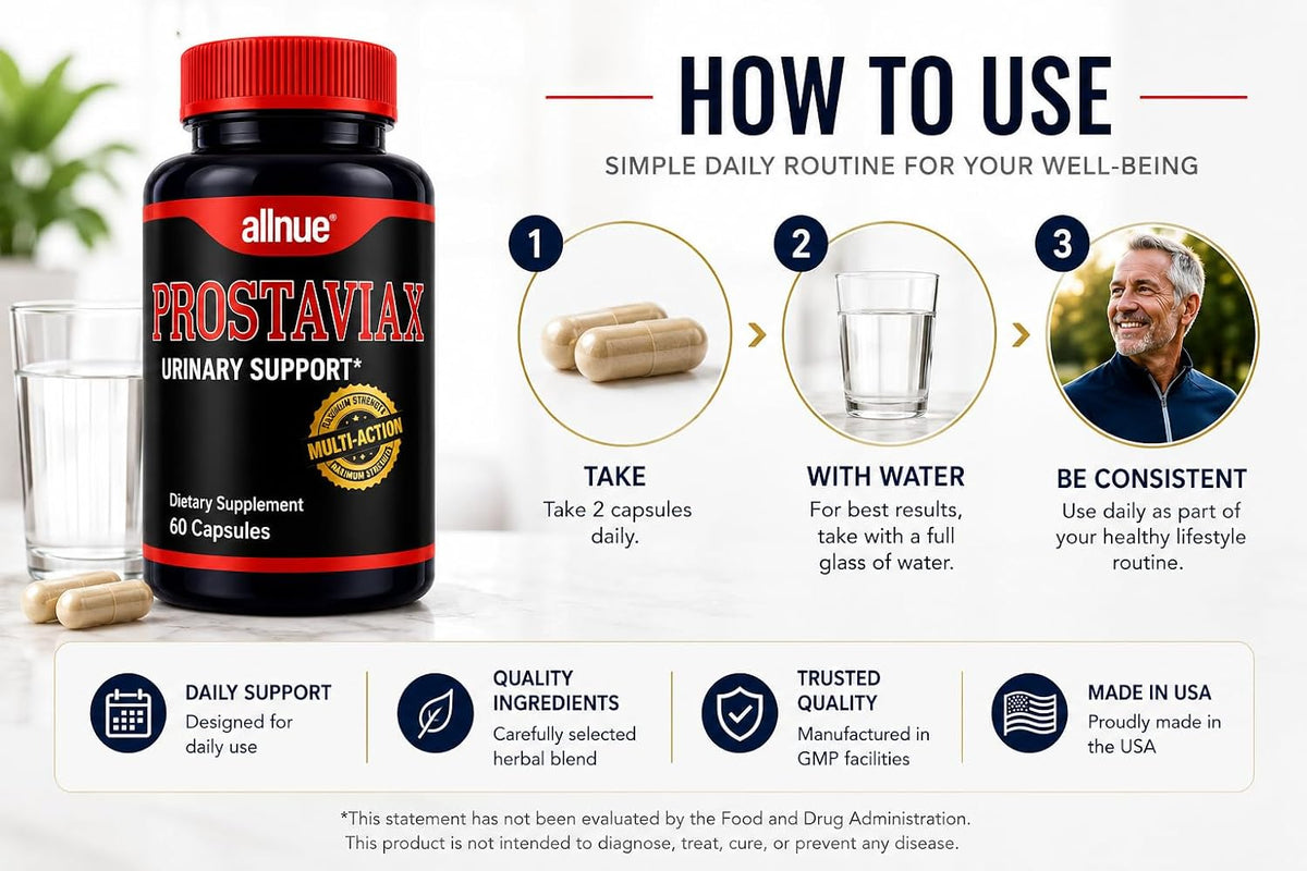 Prostaviax – 60 Capsules (Value Size) by AllNue - görsel 5