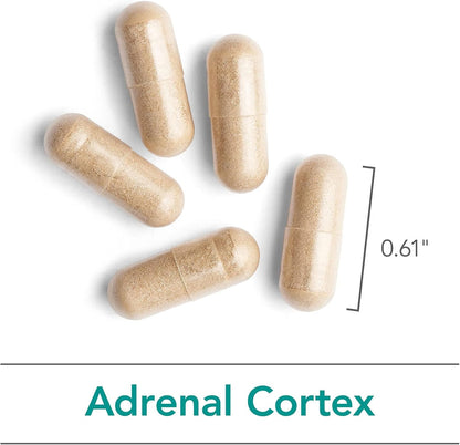 NutriCology Adrenal Cortex – Bovine Glandular Food Supplement 100 mg – 100 Vegicaps