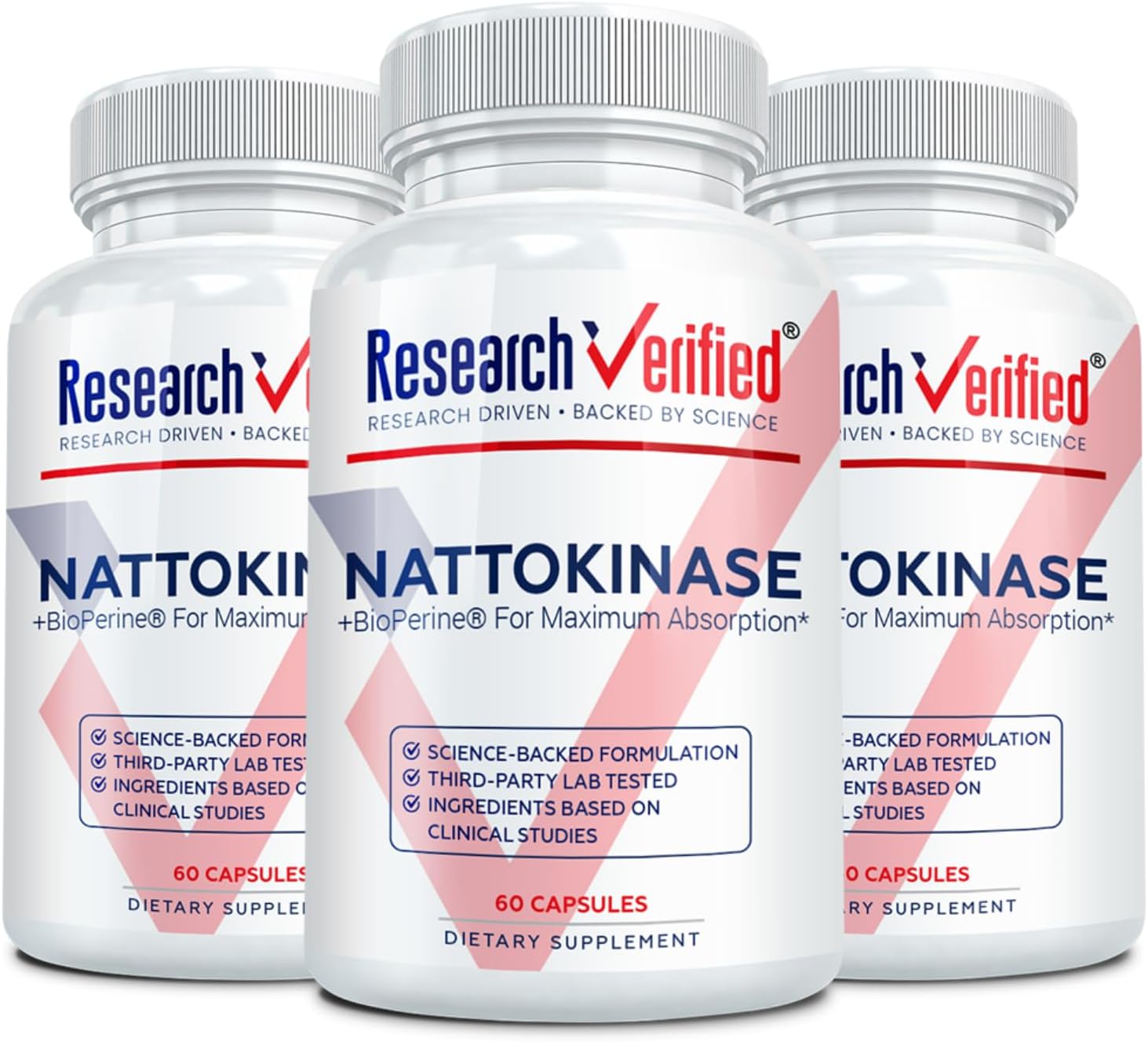 Research Verified Nattokinase - 4000 FU - Circulatory Support - BioPerine, No Vitamin K2 - 60 Capsules - Pack of 1 - görsel 10
