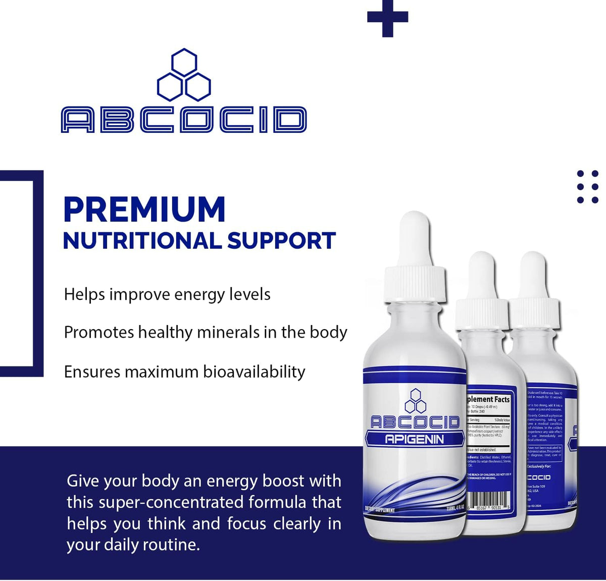 Apigenin 65 mg, 118 ml Liquid, 240 Servings, Made in USA, Rapid Absorption, High-Quality Ingredients, Non-GM, GMP Certified, Cruelty-Free - görsel 5