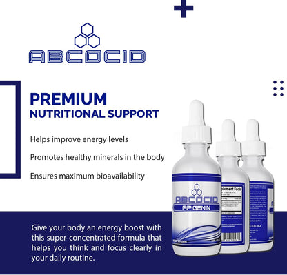 Apigenin 65 mg, 118 ml Liquid, 240 Servings, Made in USA, Rapid Absorption, High-Quality Ingredients, Non-GM, GMP Certified, Cruelty-Free