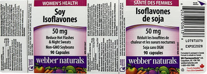 Webber Naturals Soya Isoflavones 50 mg 90 Capsules