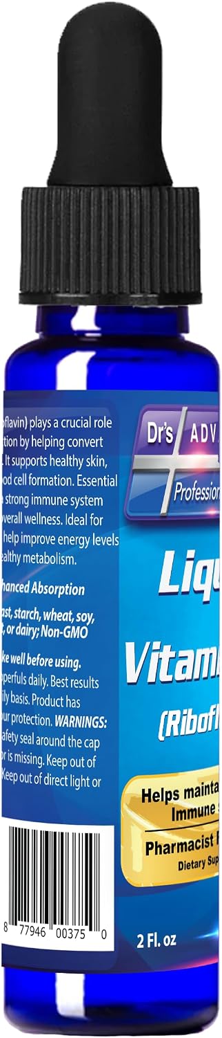 Dr's Advantage Vitamin B2-Riboflavin - Dropper 2oz - görsel 6
