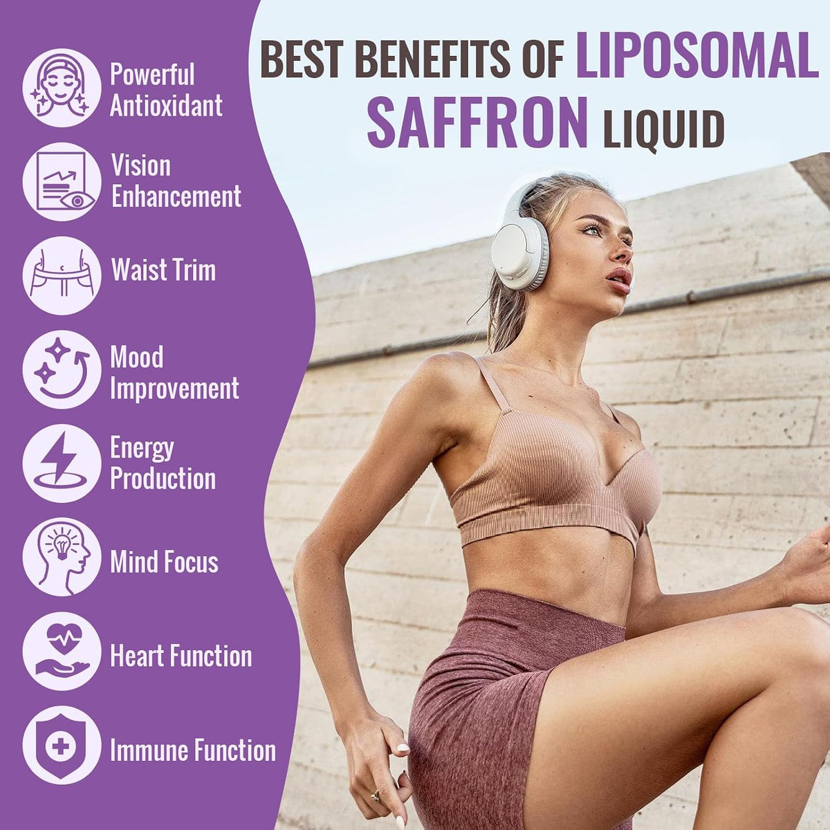 Resciency Liposomal Saffron Supplement Drops 88.5mg – High Bioavailability Liquid Saffron Extract for Mood Support, Energy, Focus & Vision with Ashwagandha, Magnesium, Zinc, B12 & D3, 60 ml - görsel 6