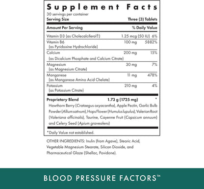 Michael's Naturopathic Blood Pressure Factors, 90 Tablets