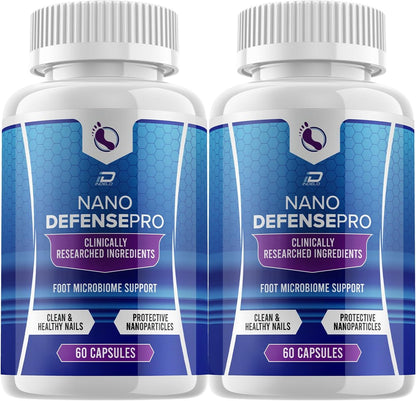 Nano Defence Pro Probiotic Supplement – Advanced Formula for Healthy Nails, Maximum Strength, for Men and Women (2 Pack, 120 Capsules)